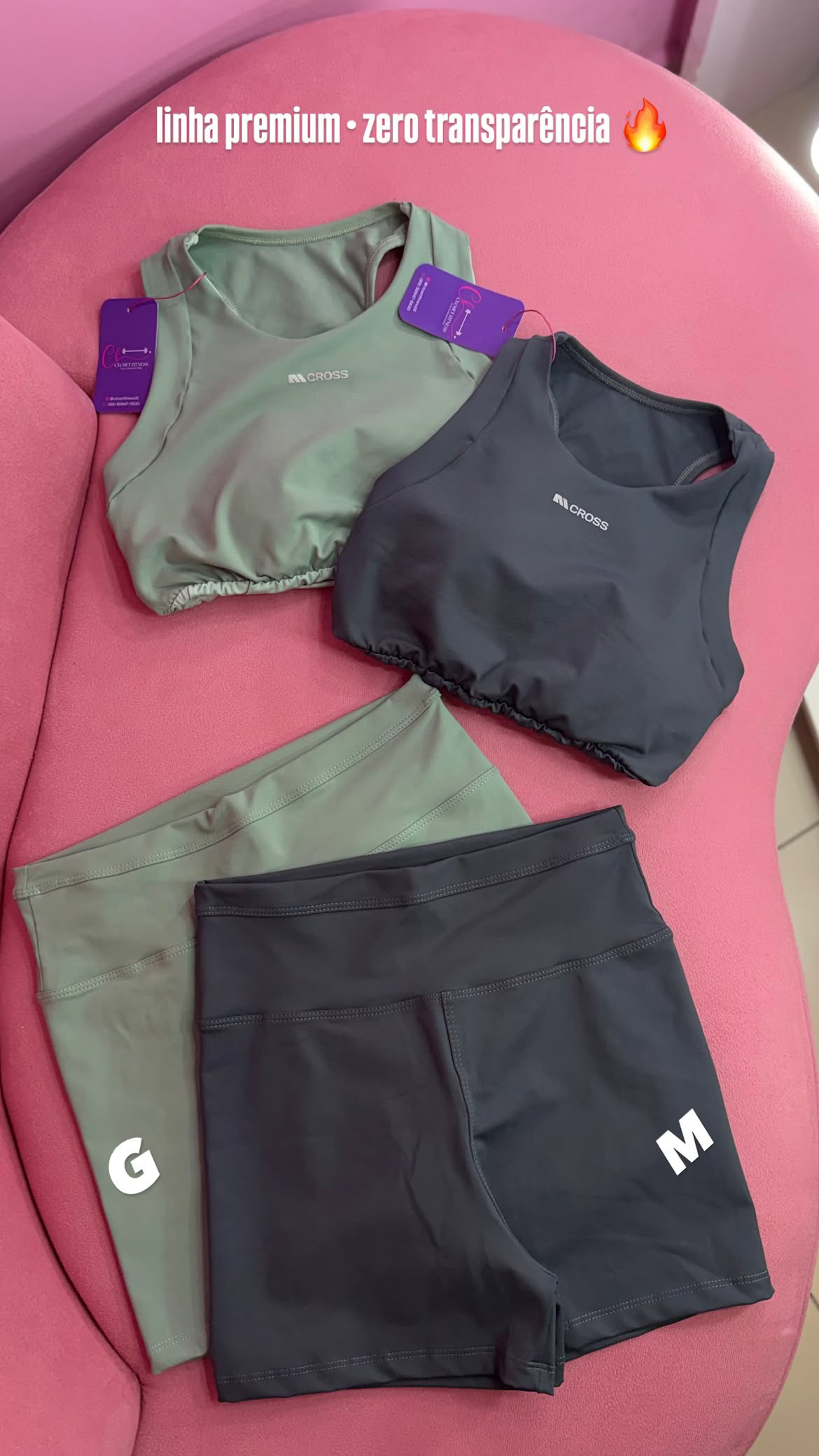 Conjunto short poliamida premium