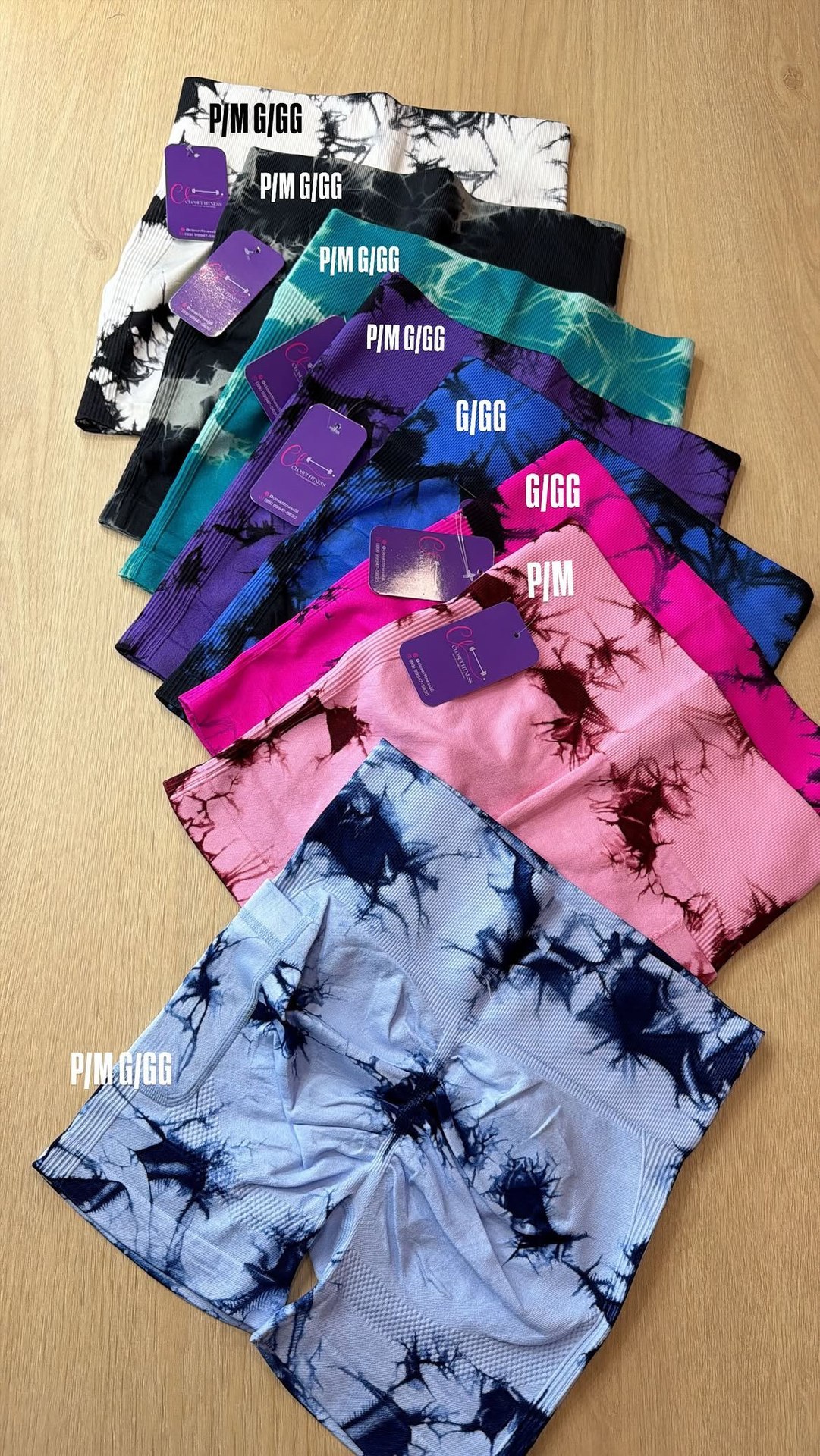 Short s/ costura manchado c/ bolso