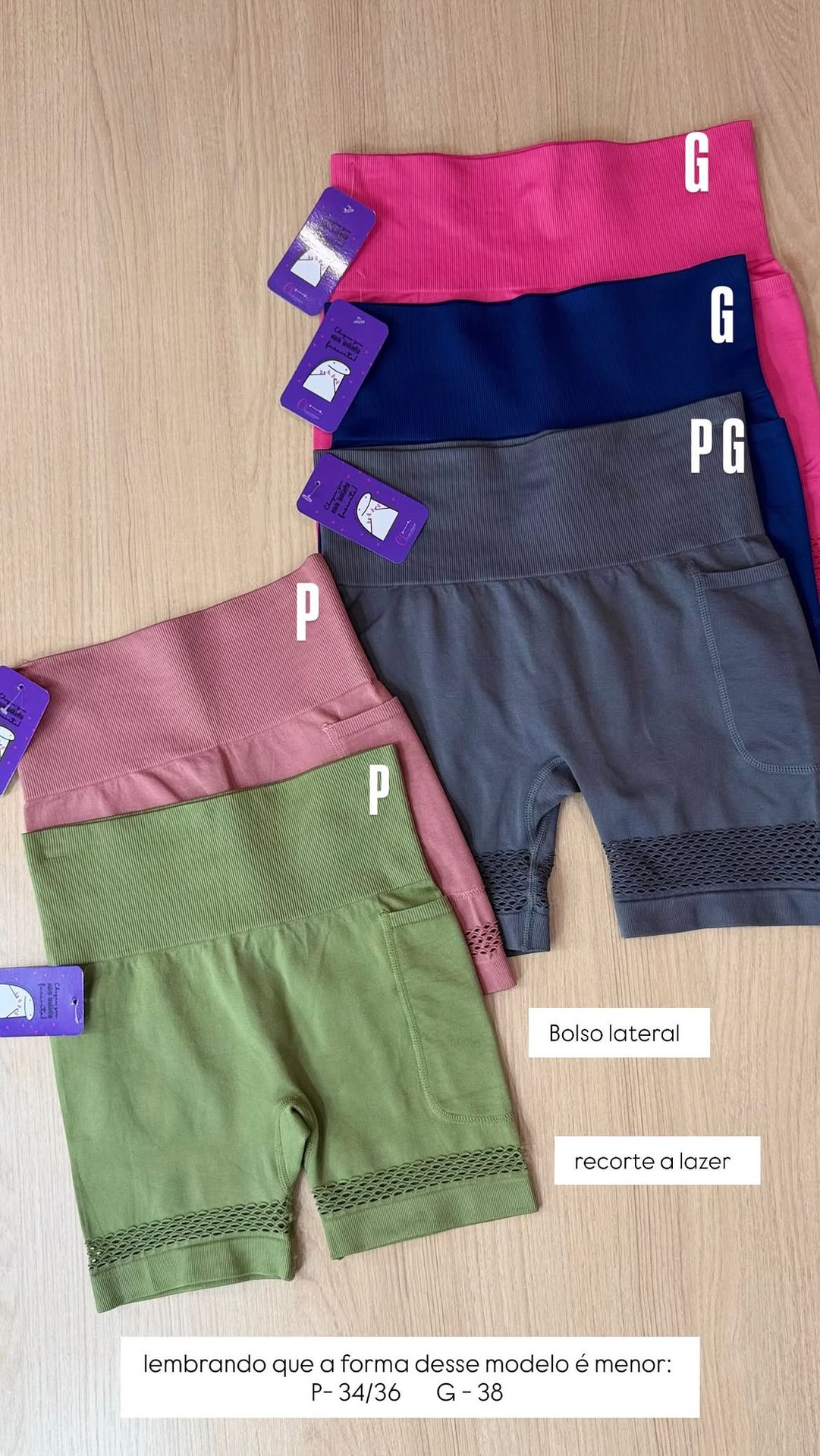Short sem costura