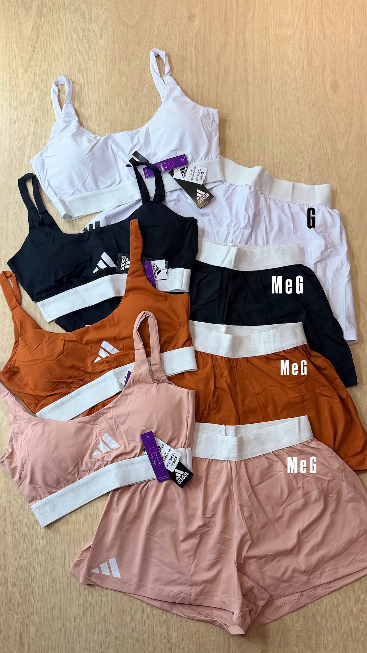 Conjunto short duplo adidas 