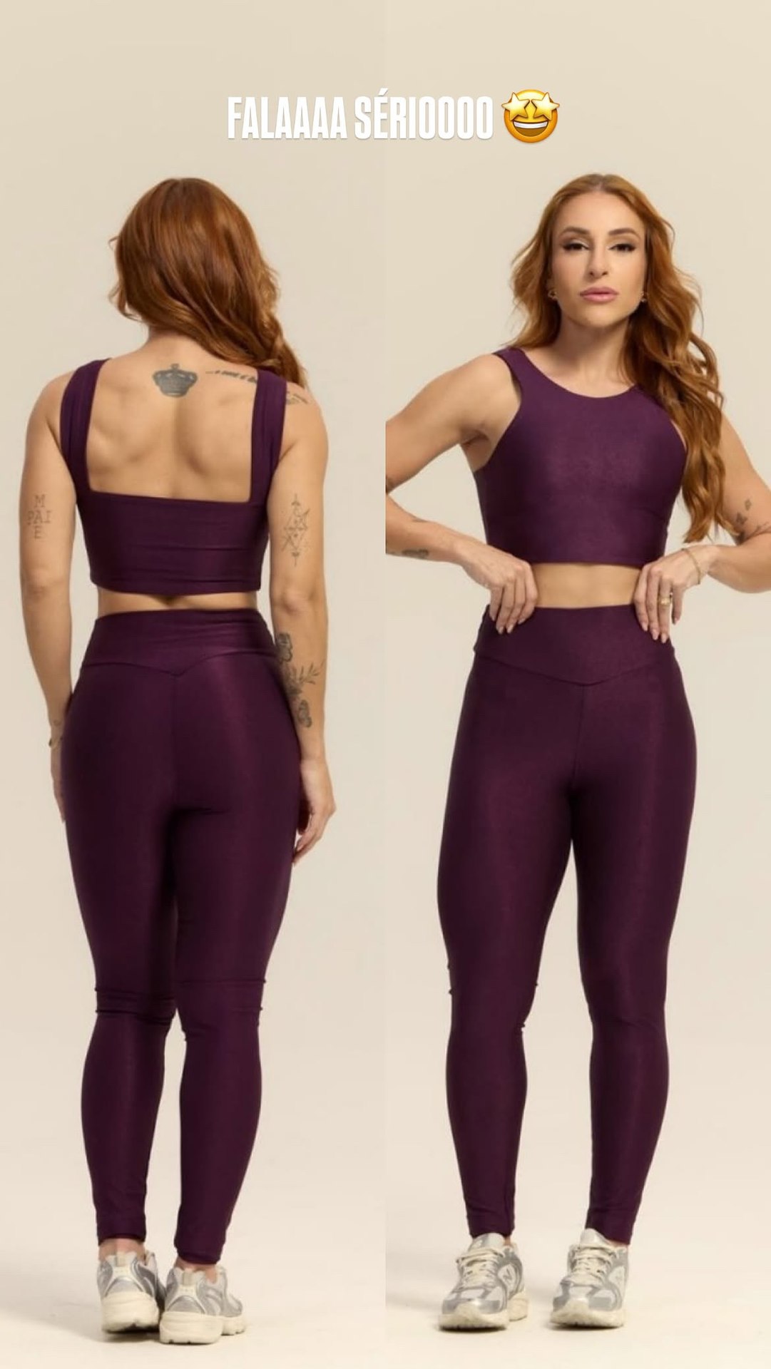 Conjunto legg micro-canelado premium 