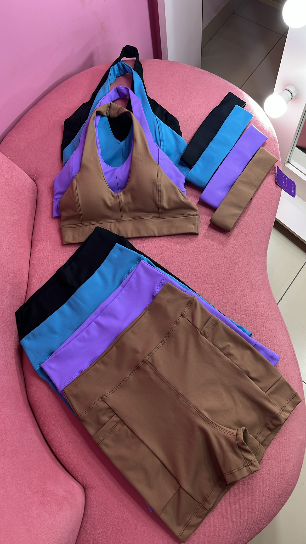 Conjunto short frente única