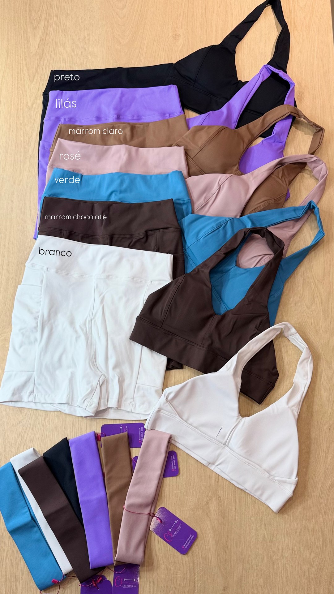 Conjunto short frente única 