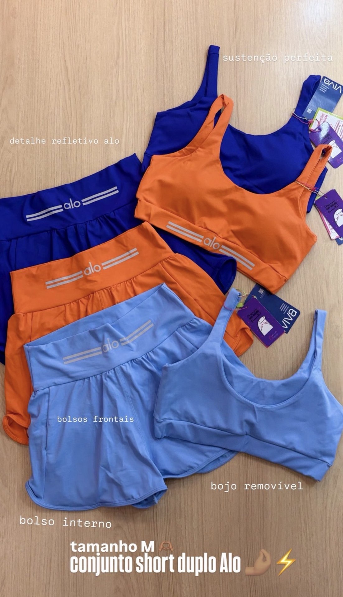 Conjunto short duplo Alo