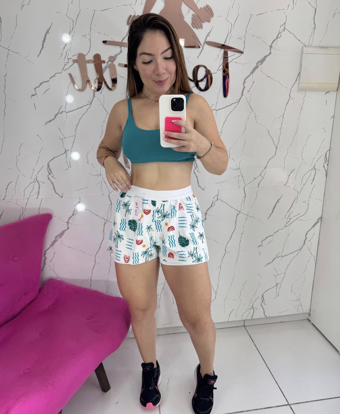 Short duplo estampado