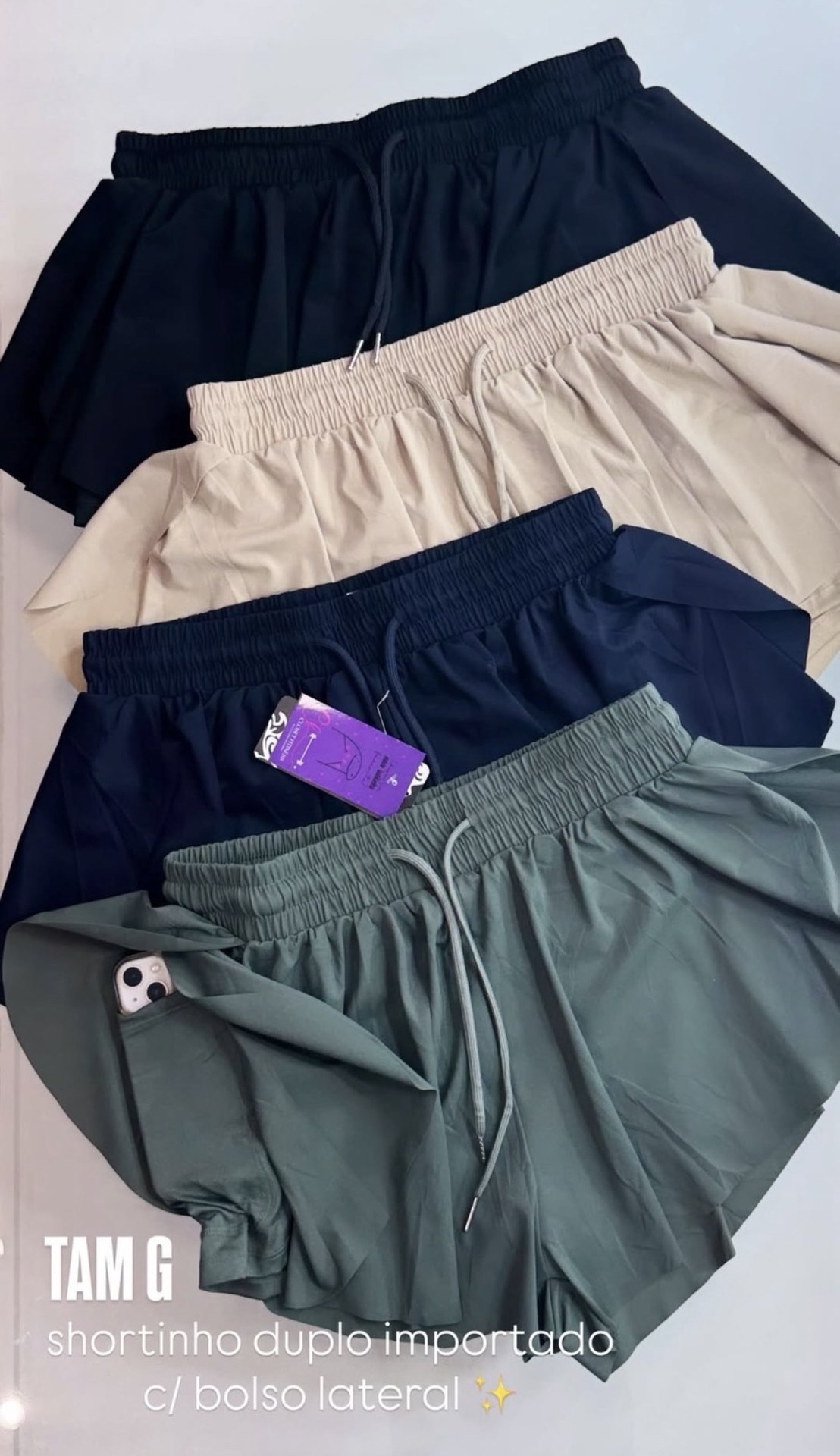 Short duplo importado