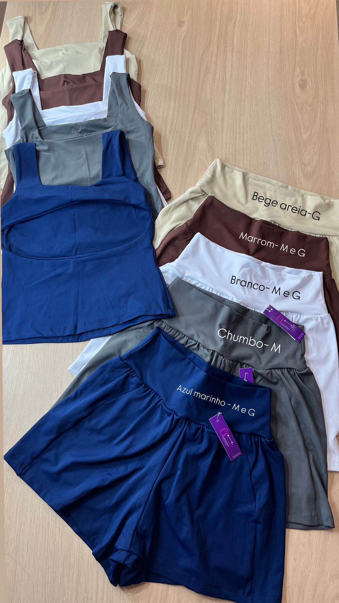 Conjunto short duplo