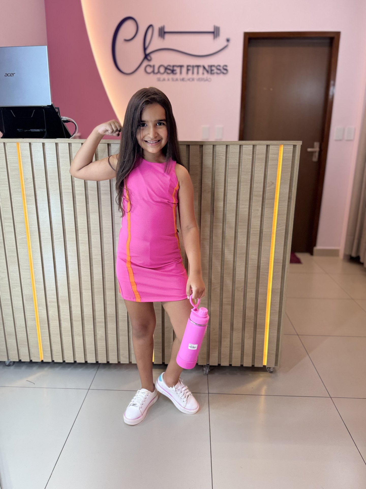 Vestido beach + shortinho infantil