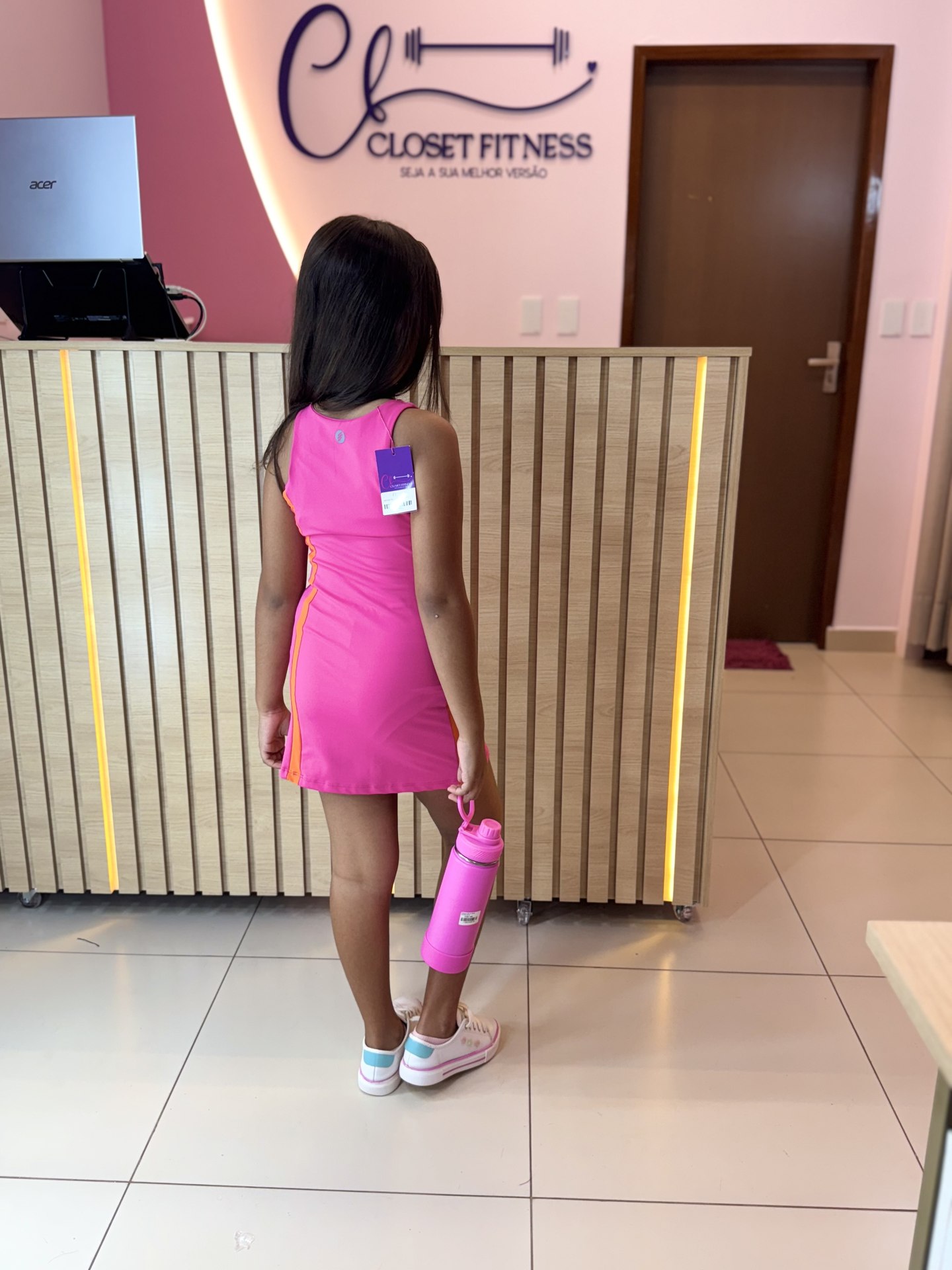 Vestido beach + shortinho infantil