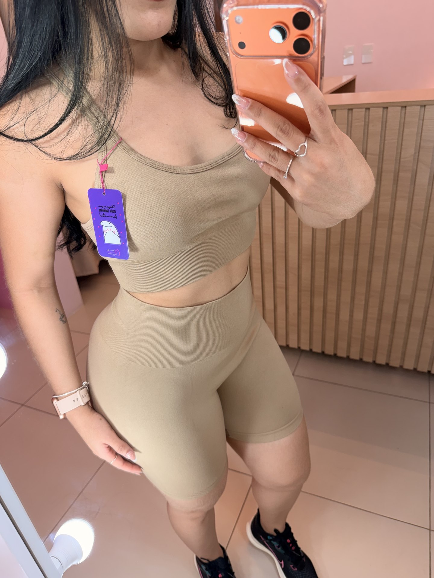Conjunto Short s/ costura importado