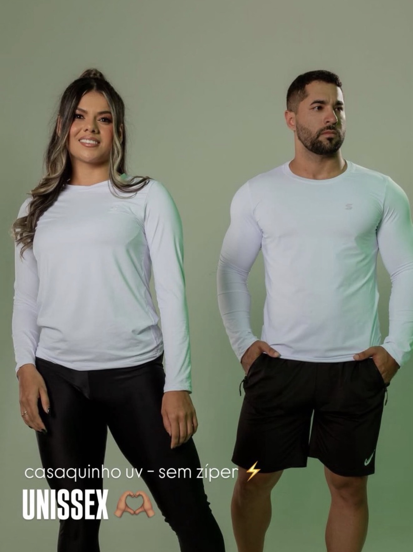 Casaco UV s/ zíper frontal (unissex)
