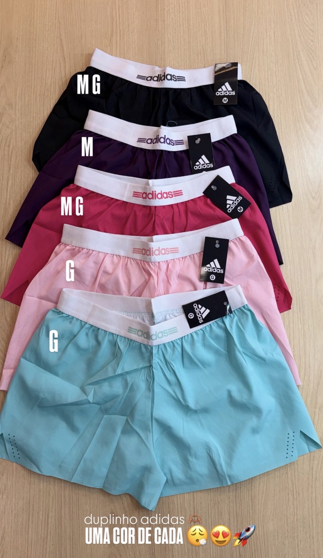 Short duplo adidas