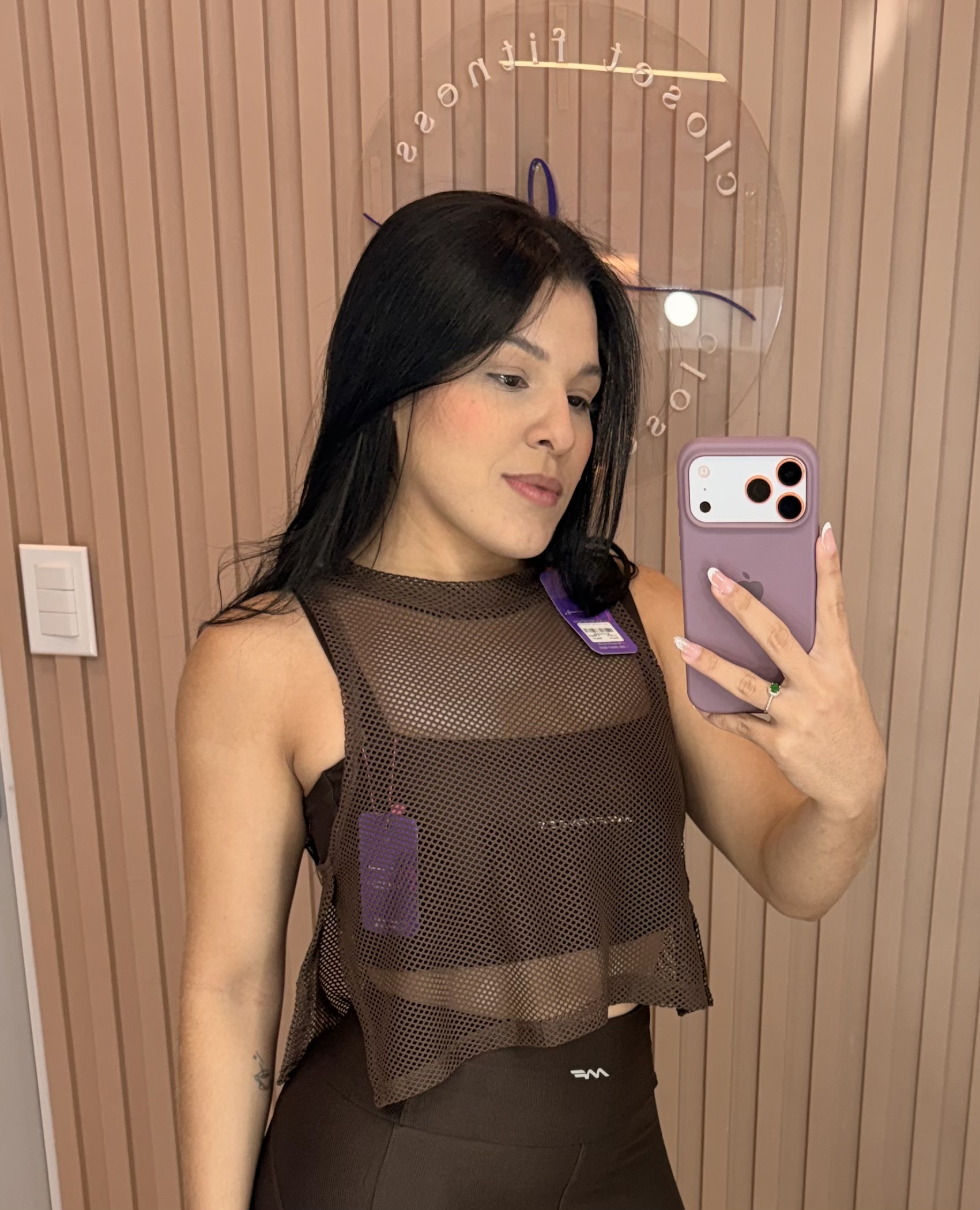 Cropped tela regata