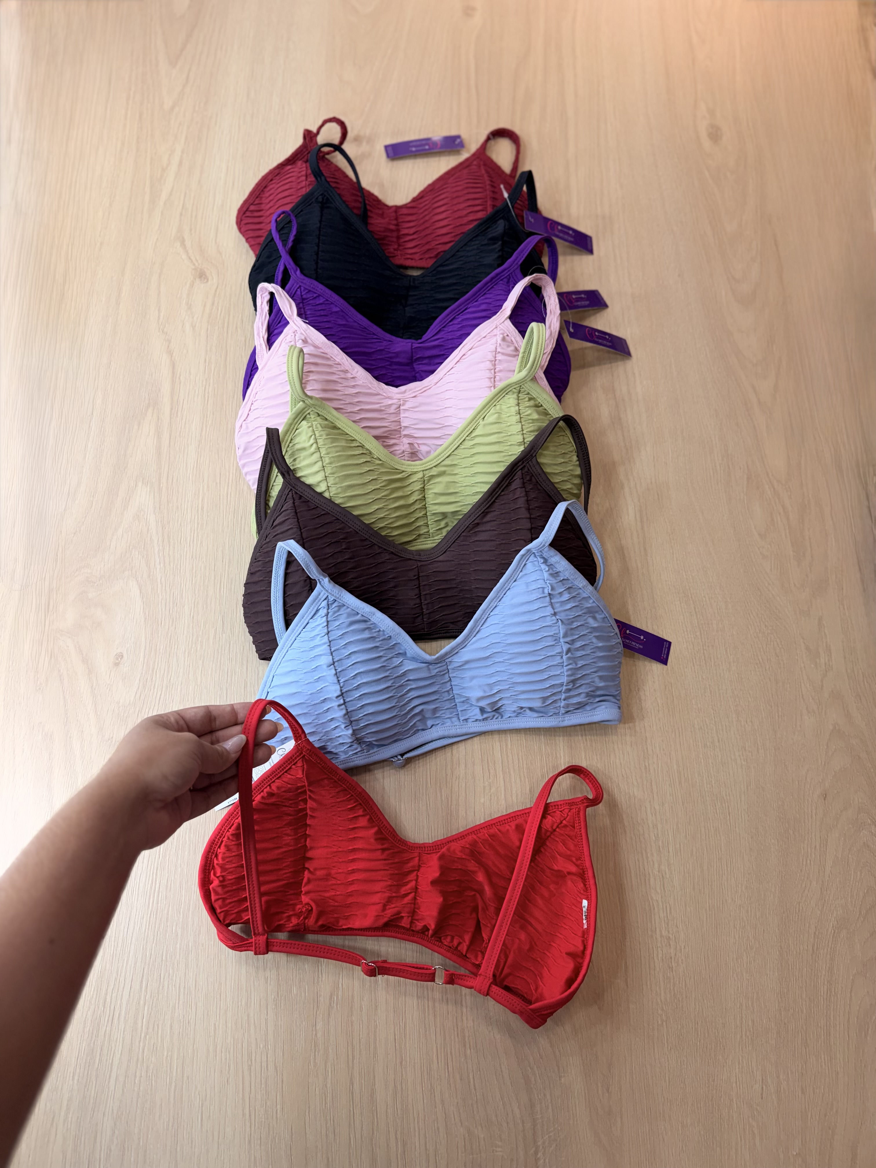 Top bio fit brocado c/ regulagem